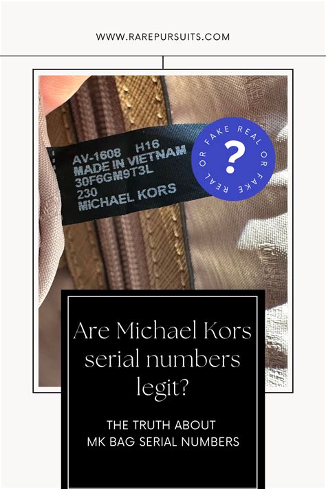 how to spot fake michael kors items|michael kors serial number checker.